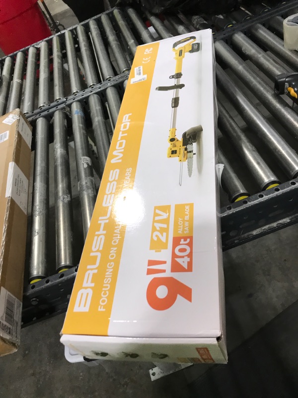 Photo 1 of Cordless  Wacker for Dewalt 20V MAX Battery, 4-in-1 Electric Weed Eater, String Trimmer with 5 Blades, for Lawn, Yard and Bush Trimming (No Battery) (Yellow)