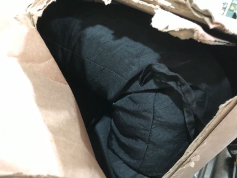 Photo 1 of boyspringg Patio Double Egg Chair Cushion Replacement 55x35in Thickened Memory Foam Large Double Egg Swing Chair Cushions (Black)