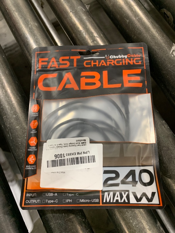 Photo 1 of chubbycable Black Chubby - Special Black Samurai Edition Silicone USB C Cable Durable 240W Fast Charging Cable Phones Tablets Power Bank Charger Cord, Type C to Type C, 3.3FT