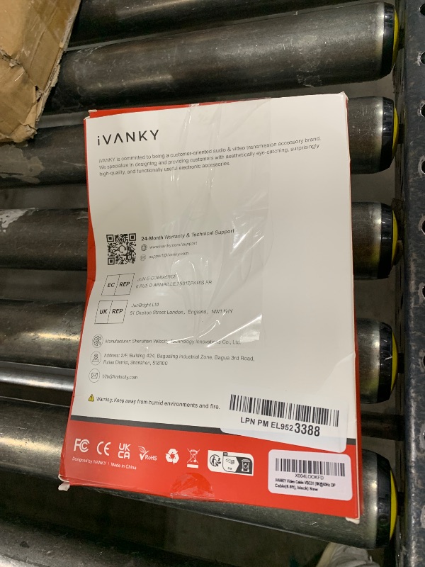Photo 1 of IVANKY 8K DisplayPort Cable 1.4, VESA Certified DP Cable 6.6ft (8K@60Hz, 4K@144Hz, 2K@240Hz)HBR3 Support 32.4Gbps, HDR, HDCP 2.2, FreeSync G-Sync, Braided Display Port for Gaming Monitor, Graphics, PC