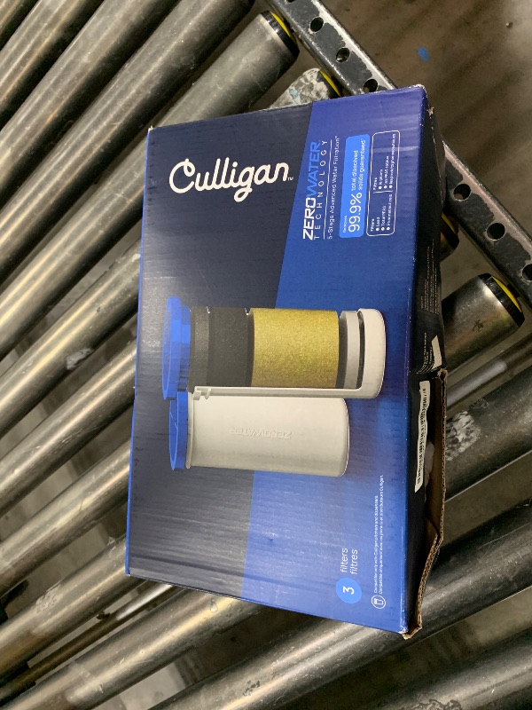Photo 1 of Culligan with ZeroWater Technology Replacement Filter 3-Pack, 5-Stage Advanced Water Filter – IAPMO Certified to Reduce Lead, Total PFAS (Forever Chemicals), Mercury, Fluoride, and Chlorine