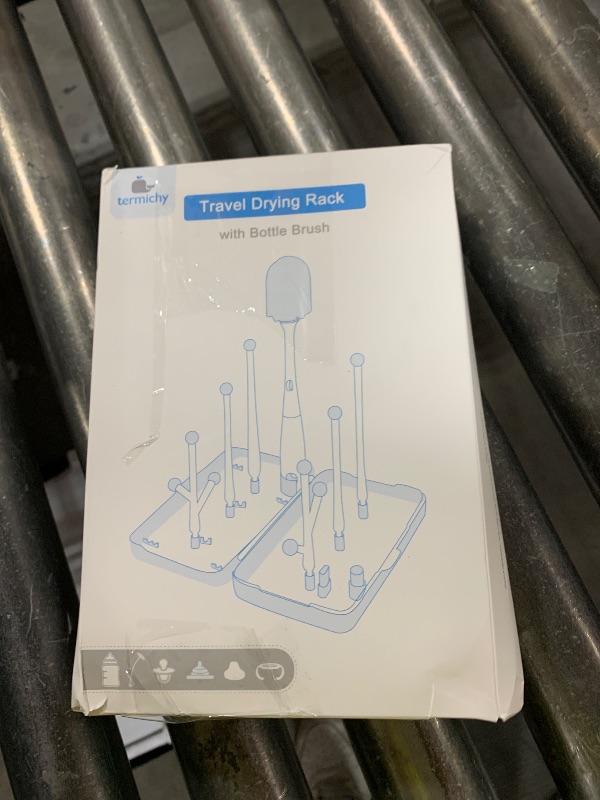 Photo 1 of Termichy Travel Baby Bottle Drying Rack, Compact Size with Large Capacity for Working Mom, Visit Families, Friends or Camping with Baby Gary
