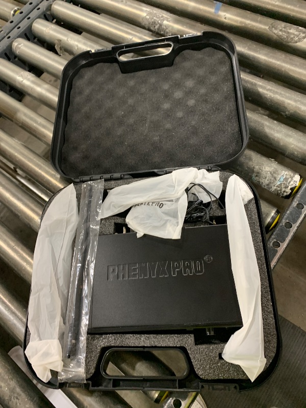 Photo 1 of Phenyx Pro True Diversity Wireless Microphone System w/ 1000 Tunable Channels, Single Cordless Mic Set w/Auto Scan, UHF Professional Dynamic Microphone for Singing, Stage & Studio (PTU-1U)