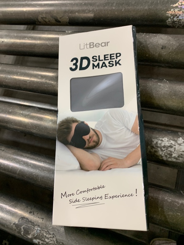 Photo 1 of LitBear Sleep Mask for Side Sleeper Women Men, Eye Mask for Sleeping Light Blocking, 3D Contoured Cup Sleeping Mask, Soft Breathable Sleep Eye Mask with Adjustable Elastic Strap for Flight Nap