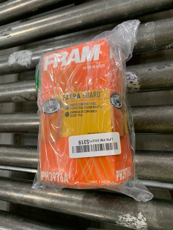 Photo 1 of FRAM Extra Guard PH3976A 10K Mile Change Automotive Replacement Interval Spin-On Engine Oil Filter for Select Vehicle Model Years, Vehicle Engine Protection Oil Filter for Everyday Drivers