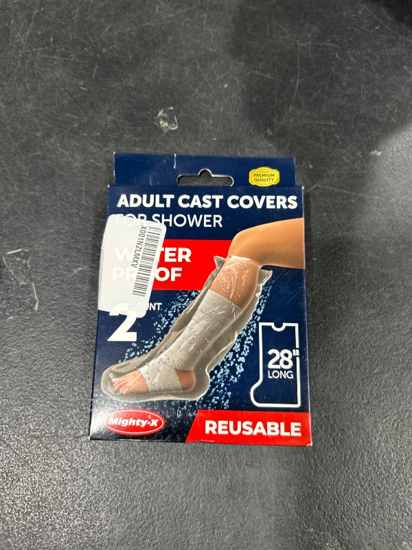 Photo 1 of 100% Waterproof Cast Covers for Shower Arm - Tight Seal - 3pk Adult Reusable Cast Protectors - Half Arm Bag Sleeves