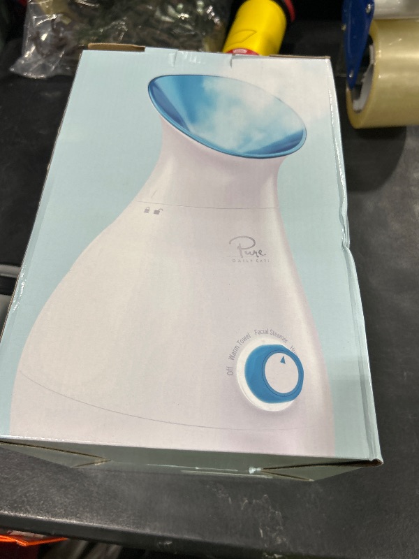 Photo 1 of Pure Daily Care NanoSteamer Large 3-in-1 Nano Ionic Facial Steamer with Precise Temp Control - Humidifier - Unclogs Pores - Blackheads - Spa Quality - Bonus 5 Piece Stainless Steel Skin Kit (Teal)
