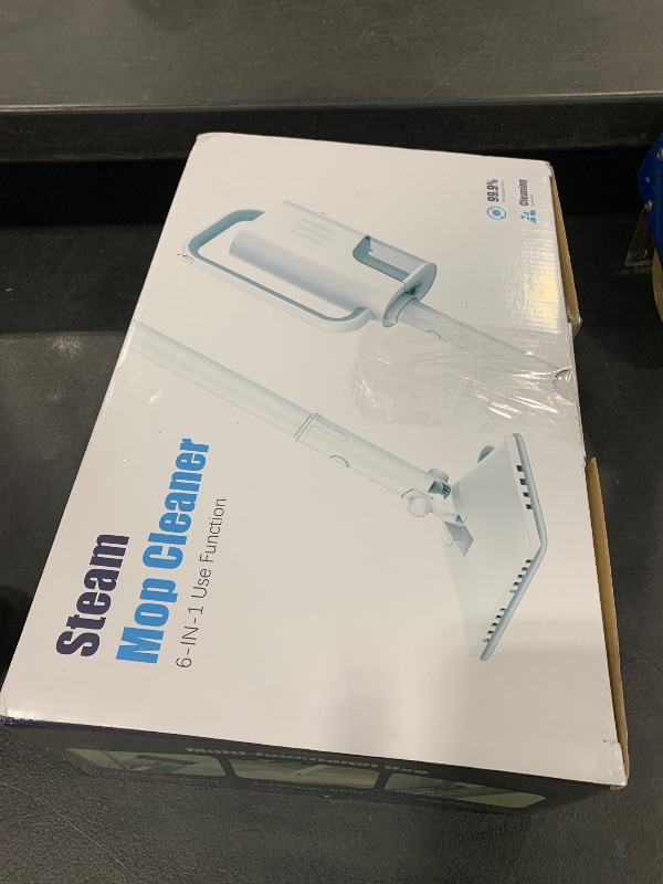 Photo 1 of Steam Cleaner, 6 in1 Rotated Steam Mop Cleaner with 2 Modes, 2 Microfiber Pads, 400ML Removable Tank, 23FT Power Cable, Detachable Steam Mops for Floor, Laminate Floor, Tiles Cleaning (Sliver Gray)