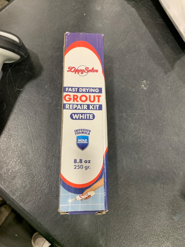 Photo 1 of ZippySolve Tile Grout, Repair Kit, Restore & Renew Tile Joints Line, Fast Drying Grout Paint Squeeze Tube for Bathroom Shower Kitchen Floor, Waterproof (8.8 oz, White)