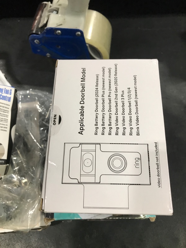 Photo 1 of Anti Theft Ring Doorbell Mount - Renter Friendly Ring Doorbell Holder for Apartment Door - All Metal Ring Door Bracket Blink Doorbell Mount No Drill