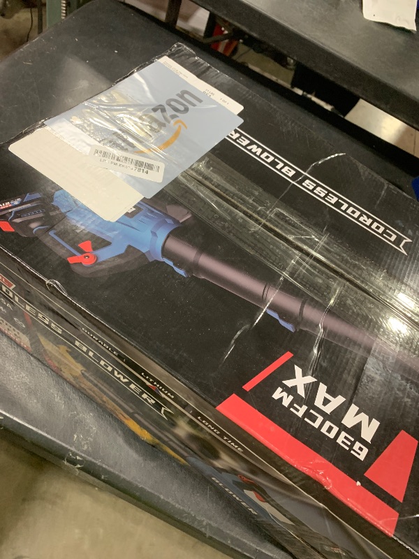 Photo 1 of Leaf Blower Cordless (Upgraded) - 630CFM/160MPH, 21V Powerful Electric Cordless Leaf Blower with 2 x 4.0Ah Batteries and Charger, Battery Powered Leaf Blowers for Lawn Care, Patio, Yard, Dust, Snow