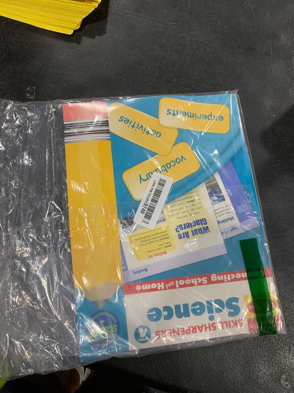 Photo 1 of Evan-Moor Skill Sharpeners Science Workbook, Grade 4, Physical, Life, and Earth Science, Activities, Human Body, Glaciers, Earthquakes, Volcanos, Erosion, Digital, Water, and Sound Waves, Homeschool