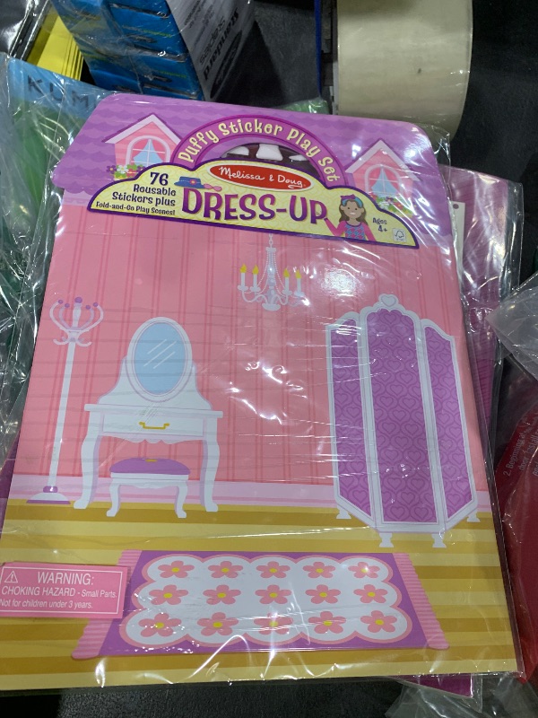 Photo 1 of Melissa & Doug Puffy Sticker Activity Book: Dress-Up - 76 Reusable Stickers - FSC Certified