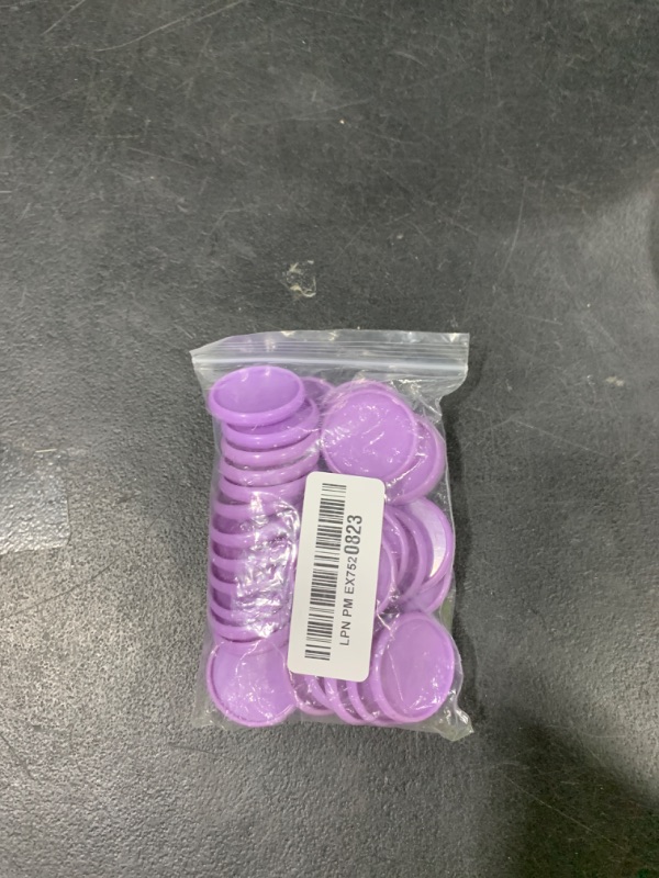 Photo 1 of PATIKIL 35mm 1-1/2" Purple Plastic Round Book Binding Discs, 33 Pcs Discbound Expansion Discs Plating Round Binder Rings for DIY Notebook Planner