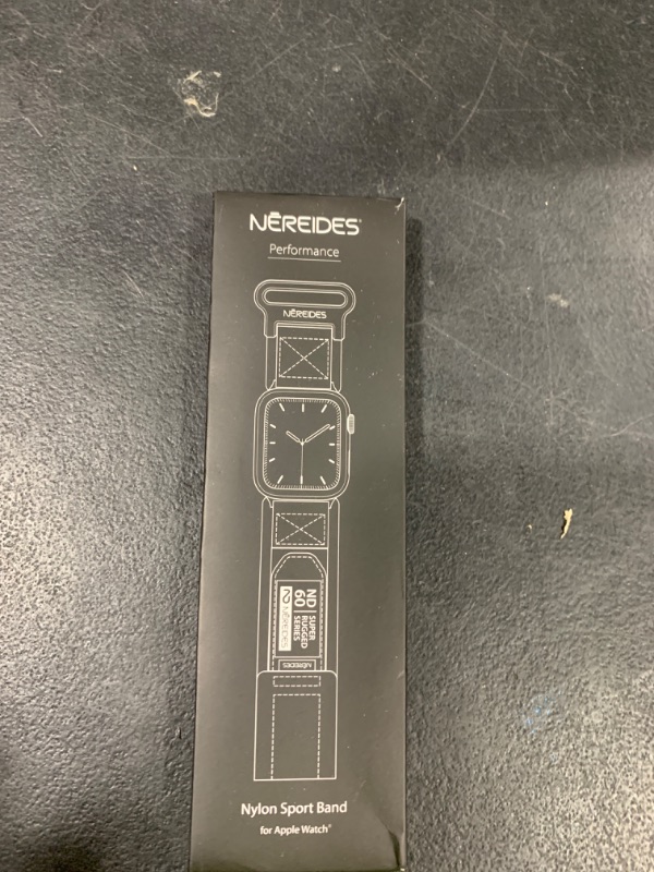 Photo 1 of Nereides Compatible with Apple Watch Band Ultra 1/2, Nylon Sports Strap with Woven Design for 49mm (XL, Orange)