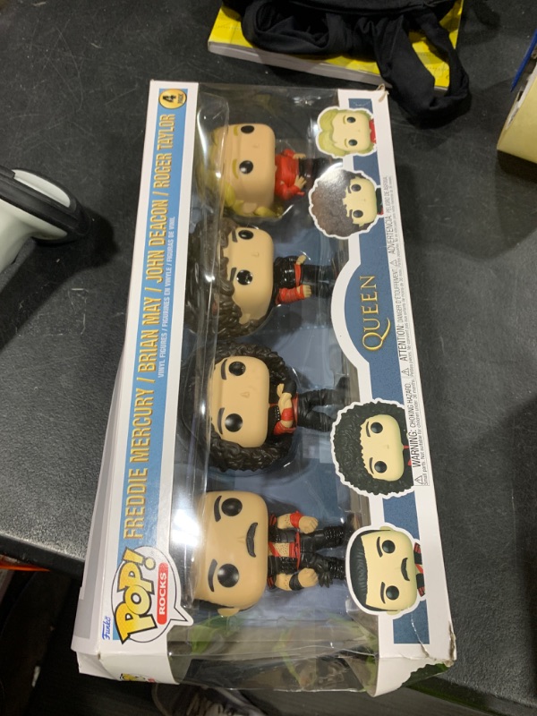 Photo 1 of Funko Pop Rocks: Queen - Freddie Mercury, Brian May, John Deacon, Roger Taylor - (Radio Gaga), 4-Pack - Collectable Vinyl Figure - Gift Idea - Official Merchandise - Toys for Kids & Adults