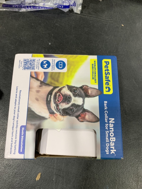 Photo 1 of PetSafe NanoBark Collar - World's Smallest Bark Collar for Small and Medium Dogs, 10 Levels of Static Stimulation, Waterproof and Rechargeable Anti-Bark Training, Comfortable and Low-Profile Design