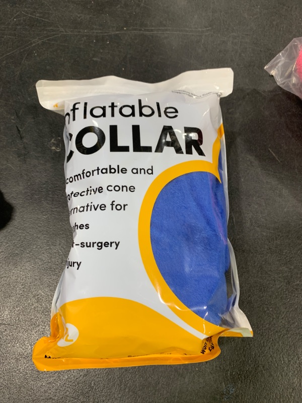 Photo 1 of BENCMATE Inflatable Dog Cone Collar Alternative, Soft Dog Cone for Small Medium Large Dogs and Cats, Neck Recovery ECollar Donut Collar After Surgery (X-Large, Blue)