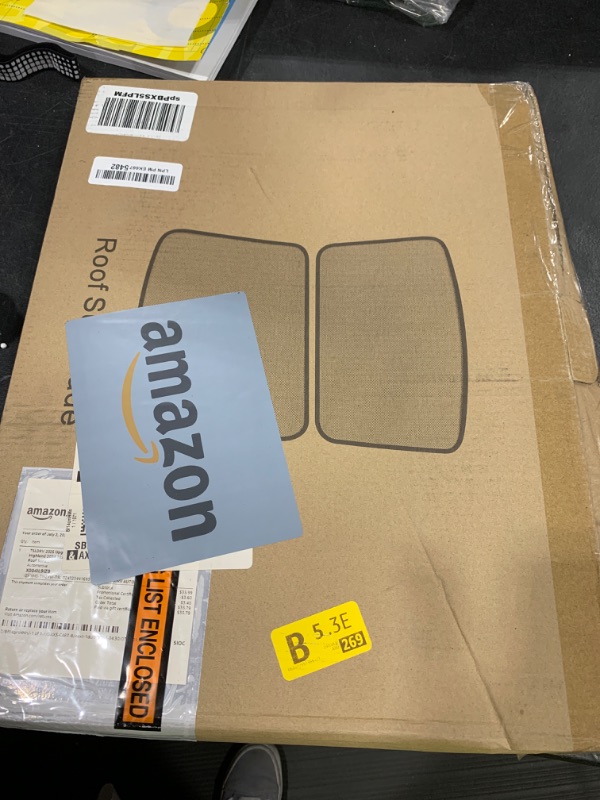 Photo 1 of TSLDRV 2025 Upgrade Sunshade Roof for Tesla Model 3 Highland 2024 2025 [No-Gap/Sag-Free] Heat Insulation Glass Roof Sunshade Sunroof for Tesla Model 3 Accessories 2025 2024 Gray