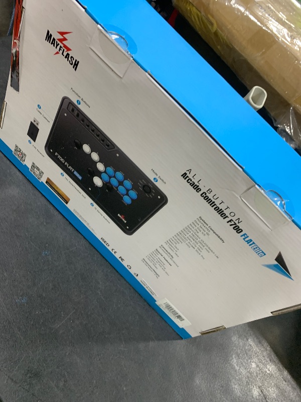 Photo 1 of MAYFLASH F700 FLAT Elite Wireless Arcade Stick Leverless All Button Controller with Sanwa buttons Compatible with PS5, PS4, PC, Xbox Series S/X, Switch/Switch 2 Support Bluetooth, 2.4G and Wired