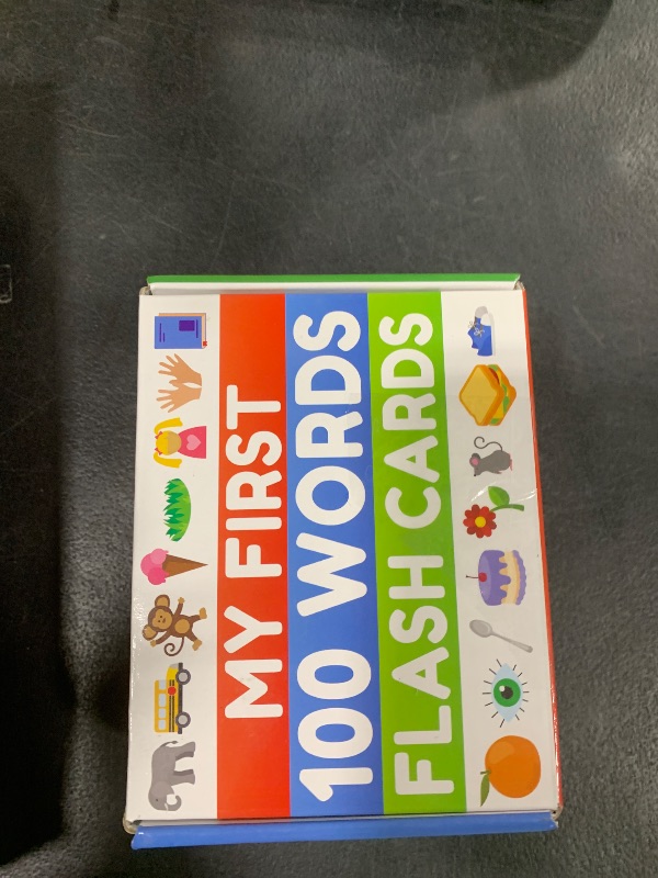 Photo 1 of 100 First Words Flash Cards – High Contrast Picture Flashcards – Educational Learning for Speech and Early Vocabulary Featuring Animals, Food, Transport, Family, Clothes and More