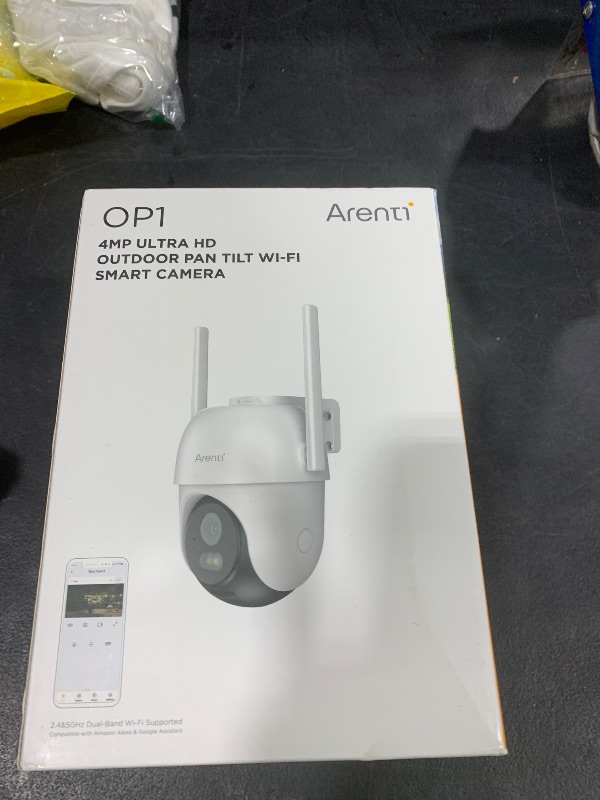Photo 1 of ARENTI Security Camera Outdoor Wired, 24/7 Recording Surveillance Camera for Home Security, 5GHz/2.4GHz WiFi, Regular Patrol, 2K 4MP Resolution, 360° PTZ Motion Tracking(OP1)