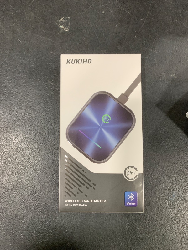 Photo 1 of Wireless CarPlay Adapter for iPhone, 2 in 1 Wireless CarPlay and Android Auto Adapter Converts Factory Wired to Wireless, Plug and Play Car Play Adapter with Stable Control and No Delay