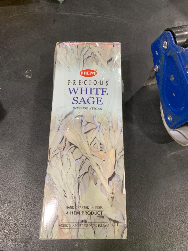 Photo 1 of HEM White Sage Incense Sticks - 100 Count | Natural Air Purifying Aromatherapy | Calming and Cleansing Fragrance | Perfect for Meditation and Relaxation | Long-Lasting Burn.