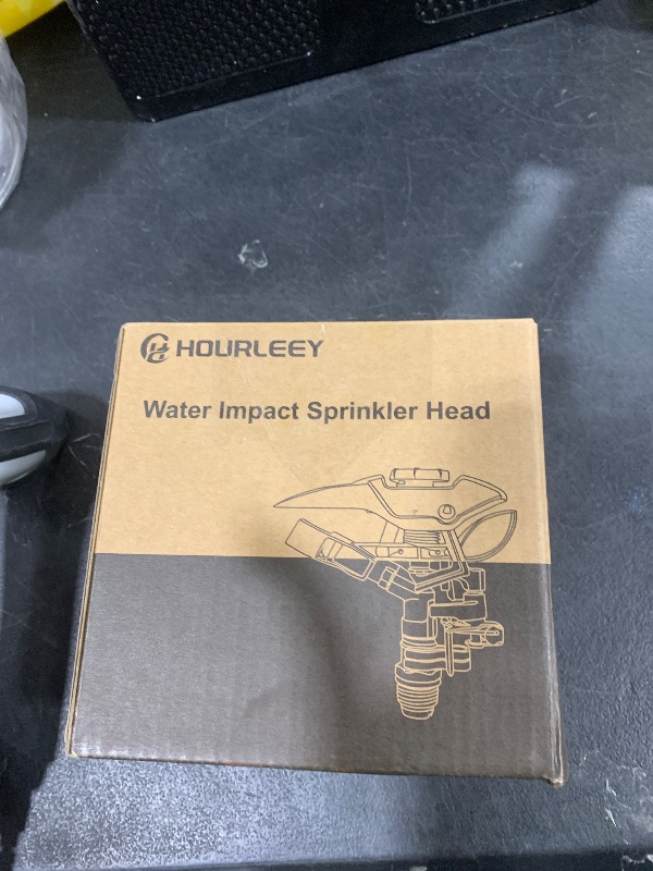 Photo 1 of Hourleey 1/2 Inch Zinc Impact Sprinkler, 2 Pack Heavy Duty Lawn Sprinkler Head with Nozzles, Adjustable 0-360 Degree Impulse Watering Sprinklers for Large Coverage Garden Grass Yard Irrigation