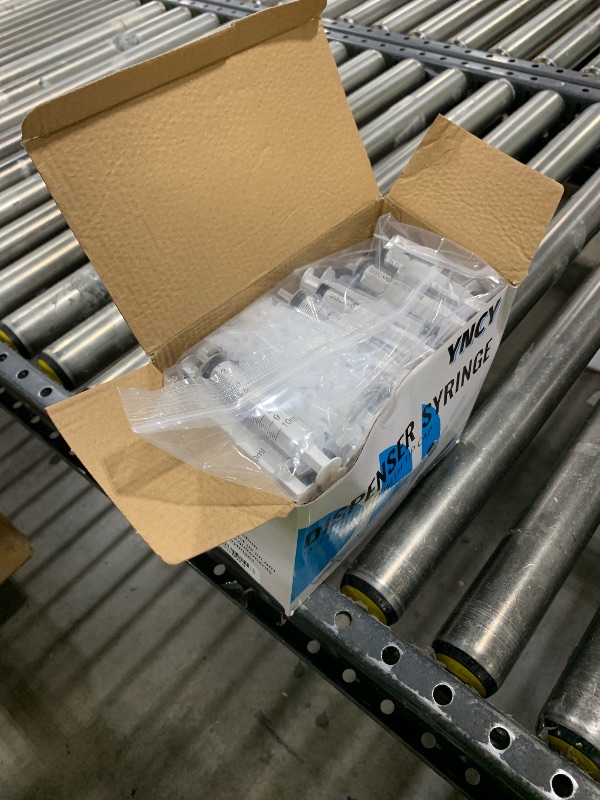 Photo 1 of 100 Pack 10ml Syringes with Cap, Luer Slip Tip, 10cc syringe Whole Pack Bulk Sterile Sealed, No Needle