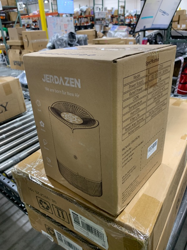 Photo 1 of Jerdazen Air Purifiers for Bedroom, Covers Up to 985 ft², True HEPA 13 Filter Remove 99.97% is Suitable for Bedroom Small room, Gyms, Indoor Fitness (Gray)