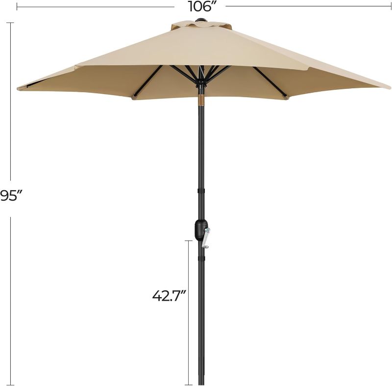 Photo 1 of Yaheetech 3-Tier Patio Umbrella 10ft Vented Outdoor Canopy