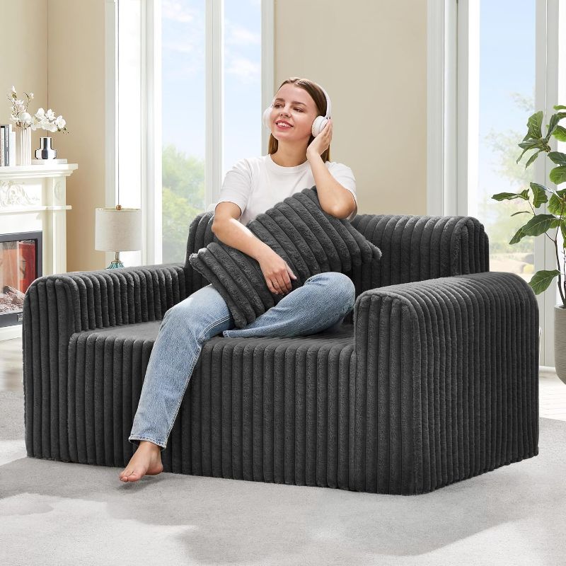 Photo 1 of Hobestluk Couch Sofa 2-Seater Foam Sofa Loveseat for Small Spaces 