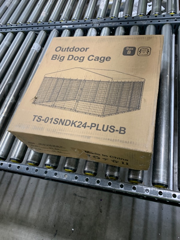 Photo 1 of (INCOMPLETE SET) Kullavik Large Outdoor Dog Kennel,118" x 118" x 70.9" Heavy Duty Dog Cage 