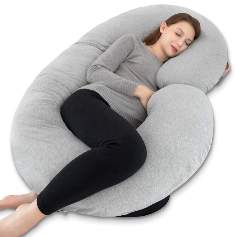 Photo 1 of Pregnancy Pillow for Sleeping, Maternity Pillow, grey