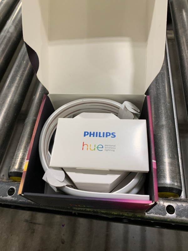 Photo 1 of Philips Hue Indoor 3-Foot Smart LED Light Strip Extension - Flowing Multicolor Effect - Requires Base Kit