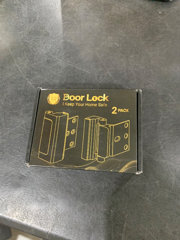 Photo 1 of Home Security Door Lock Child Proof Door Reinforcement Lock for Kids Safety Withstand 800lbs Metal Door Lock Security Front Child Safety Door Latch Lock Top High Security Door Locks for Interior Lock