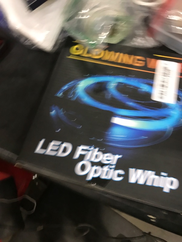 Photo 1 of LED Fiber Optic Whip Dance, 6ft Swiveling Led Whip, 42 Different Lighting Effects, Metal Handle Pixel Whip, Suitable for Concerts, EDM, Rave Party, Live Performances, Gifts for Female Friends