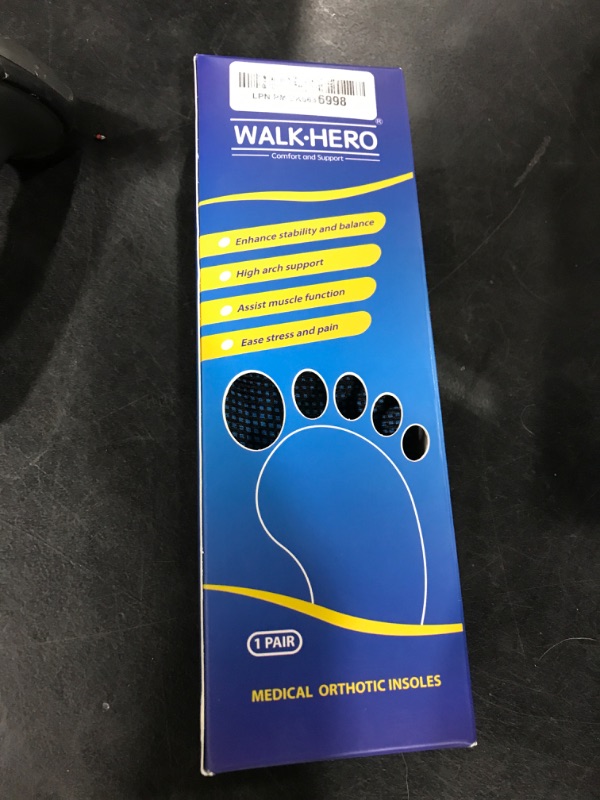 Photo 1 of Inserts Relieve Plantar Fasciitis - Flat Feet Insoles Arch Supports, Orthotic Insoles for Foot Pain Arch Pain Reduce Muscle Fatigue Absorb Shock (Mens 5-5 1/2 | Womens 7-7 1/2)