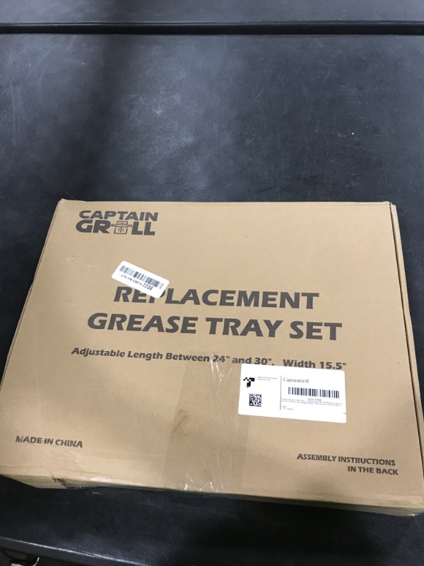 Photo 1 of Grease Tray with Catch Pan - Dyna Glo Grill Replacement Parts, Universal Drip Pan for 4/5 Burner Gas Grill Models from Dyna Glo, Nexgrill, Expert Grill, Kenmore, BHG and More (24"-30")