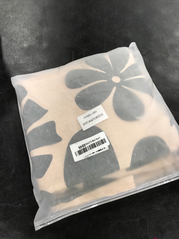 Photo 1 of RoomTalks Vintage Floral Faux Linen Shower Curtain for Bathroom in Beige and Greenish - 210GSM Heavy Duty Modern Farmhouse Matisse Flowers Plants Botanical Shower Curtain Set Aesthetic Bathroom Decor
