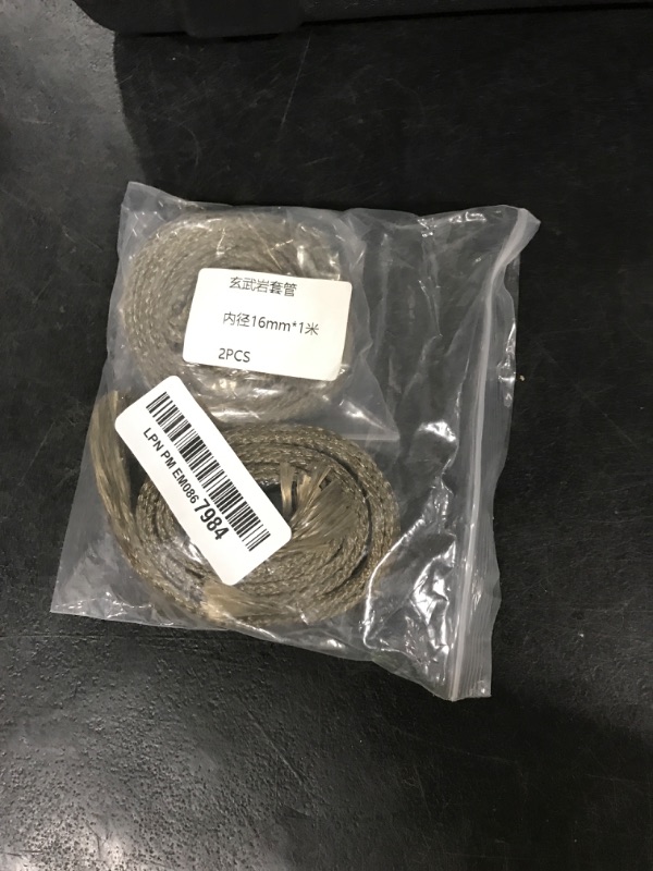 Photo 1 of MECCANIXITY 2 Pcs Heat Shield Sleeve, 5/8" ID 3.3 Feet Heat Sleeve Automotive Wire Heat Shield Fuel Line Heat Shield Sleeve Heat Sleeve Heat Wrap 800 Degree for Wires, Titanium Color