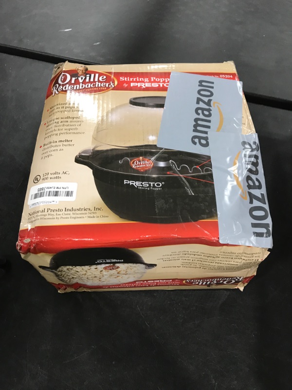 Photo 1 of Presto 05204 Orville Redenbacher's Stirring Popper