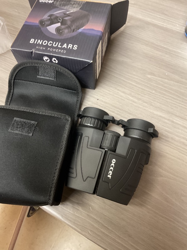 Photo 1 of Occer 12x25 Compact Binoculars for Adults and Kids, Large Eyepiece Waterproof Binocular with Low Light Vision,High Powered Easy Focus Binoculars for Bird Watching,Outdoor Hunting,Travel,Sightseeing