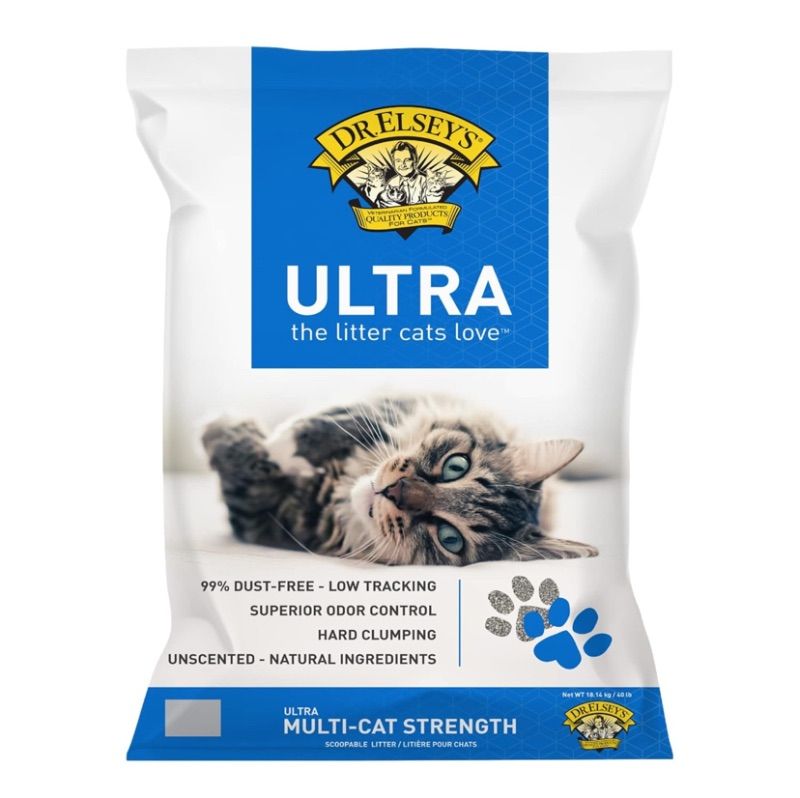 Photo 1 of Dr. Elsey's Ultra UnScented Clumping Clay Cat Litter 40 lb. Bag
