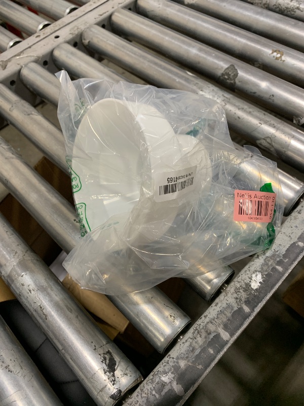 Photo 1 of CABAX Duct Reducer 6 to 4 inch Air Duct Adapter HAVC Pipe Connector for Inline Ventilation System (150mm to 100mm), White