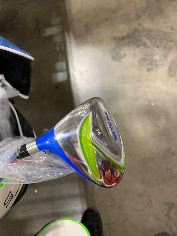 Photo 1 of PGM Men's G300 Type 9/12 Pieces Complete Golf Club Set - Titanium #1 Driver, Draw-Biased Hybrid, High-Strength Stainless Steel Iron Set, High Forgiveness Putter, with Stand Bag