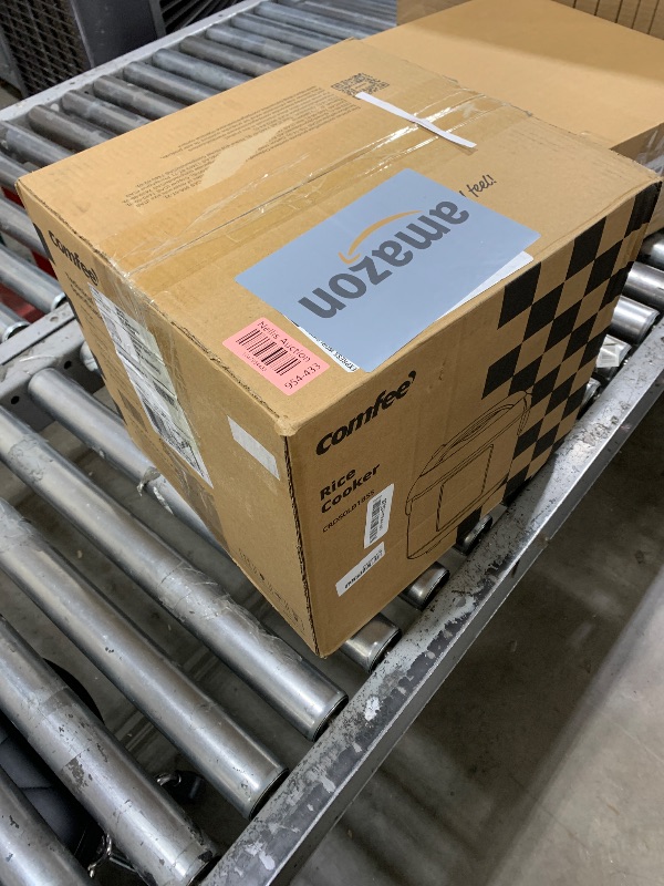 Photo 1 of COMFEE' Rice Cooker, 14-in-1 Stainless Steel Multi Cooker, Slow Cooker, Steamer, Sauté, and Warmer, 5.3 QT, 20 Cups Cooked (10 Cups Uncooked), Brown Rice, Quinoa and Oatmeal