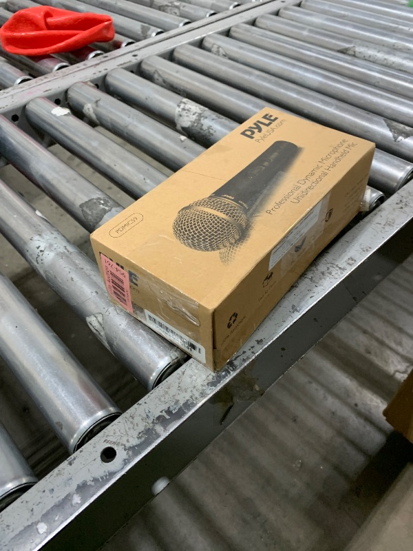 Photo 1 of Pyle Professional Dynamic Vocal Microphone - Moving Coil Dynamic Cardioid Unidirectional Handheld Microphone with ON/OFF Switch Includes 15ft XLR Audio Cable to 1/4'' Audio Connection - PDMIC59