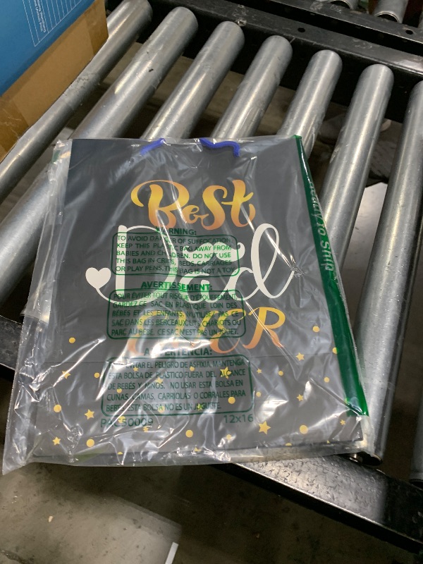 Photo 1 of BIZIBAFF Fathers Day Gift Bag - 13" Large Fathers Day Gift Bag with Tissue Paper Happy Father's Day Gift Bags Best Dad Ever Paper Bag for Dad Stepdad Husband Grandpa